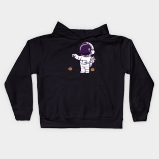 Cute Astronaut Playing Yoyo Cartoon Kids Hoodie